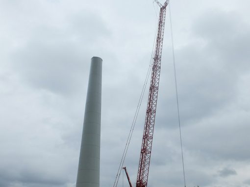 Démantèlement d’une éolienne